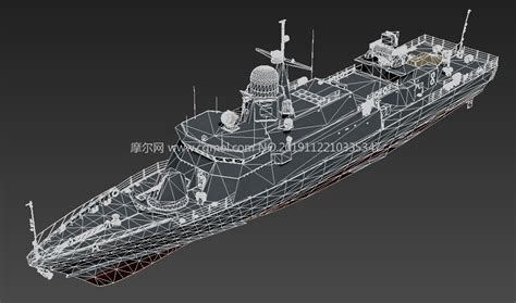 俄罗斯海军22800型护卫舰3D模型_军舰模型下载-摩尔网CGMOL