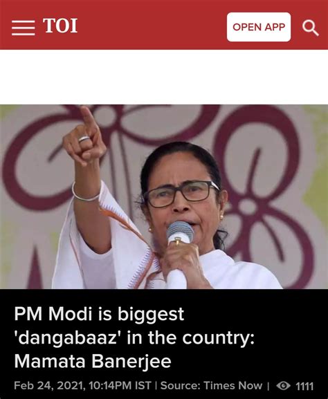 印度一邦首席部长怒批莫迪：他是印度最大“暴徒”！|印度|孟加拉|莫迪_新浪新闻