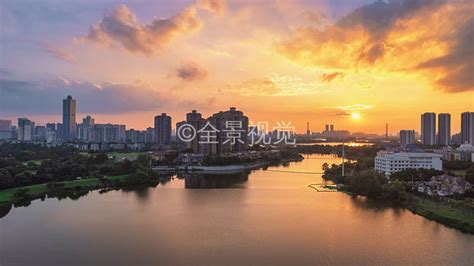 武汉东西湖区金银湖城市风光_高清图片_全景视觉
