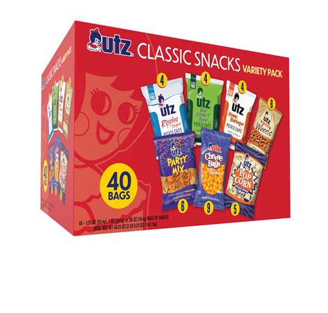 Utz Classics Variety Pack 40 ct - Walmart.com