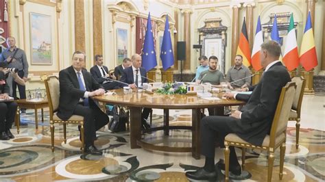法德意领导人到访乌克兰 与泽连斯基会晤