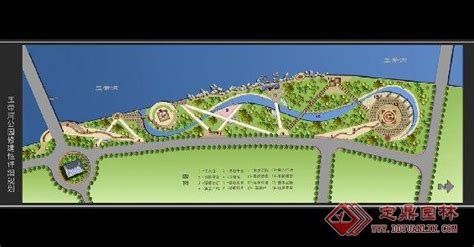 玉带河公园景观规划图