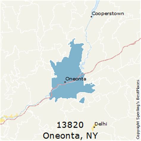 Oneonta (zip 13820), NY