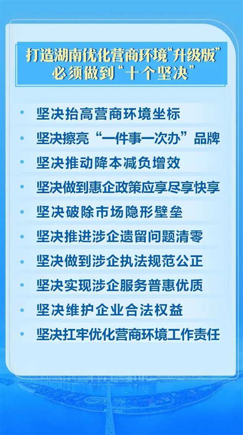优化营商环境，如何读懂省长提出的必须做到“十个坚决”-岳阳市政府门户网站