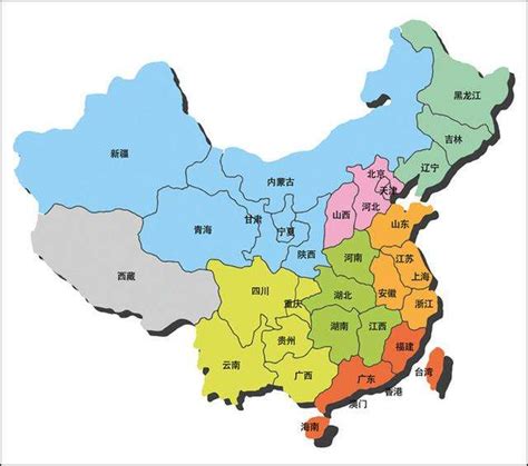 中国各省市地图，轮廓、名称清晰可见，超棒！|地图|高中|地理_新浪新闻