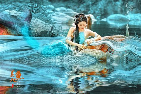 美人鱼神话故事也可以完美呈现美人鱼展览美人鱼表演互动|资源-元素谷(OSOGOO)