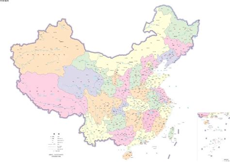 横版中国地图标准地图(比例尺：1:48000000)_中国地图全图_初高中地理网