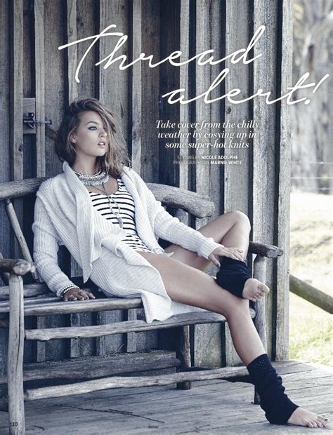 针织夏装-Cosmopolitan杂志澳大利亚-名模来自美国Amanda阿曼达