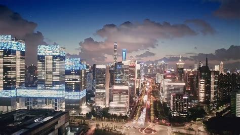 上海城市建筑夜景,繁荣景象视频素材_ID:VCG2216867895-VCG.COM