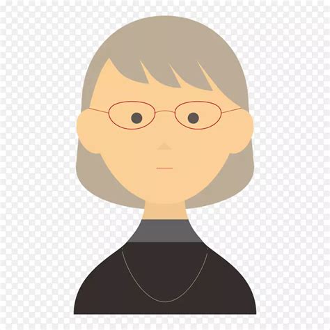 温柔女生戴眼镜头像卡通