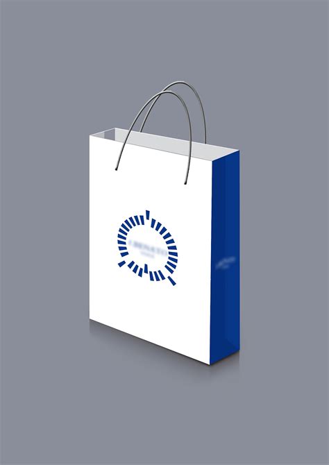 蓝色简约纸袋|平面|包装|刘祥裕 - 原创作品 - 站酷 (ZCOOL)