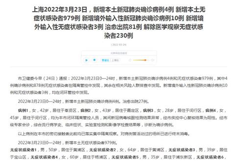 上海昨日新增本土“4+979”！3月24日上海疫情最新消息今天 张文宏：新冠没有那么吓人但仗难打！_滚动_中国小康网