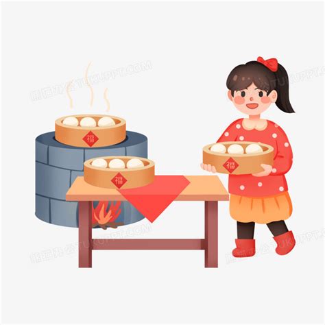 卡通馒头图片