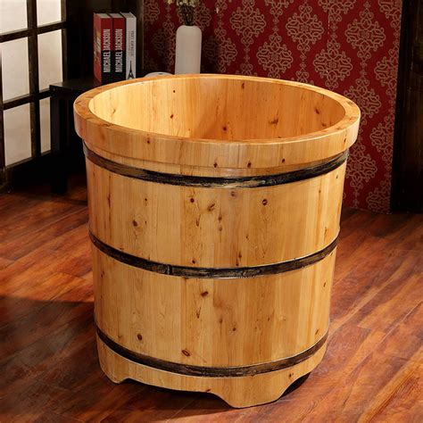 特价一米二木桶 成人沐浴桶泡澡桶大木桶洗浴桶120厘米长度洗澡桶-阿里巴巴