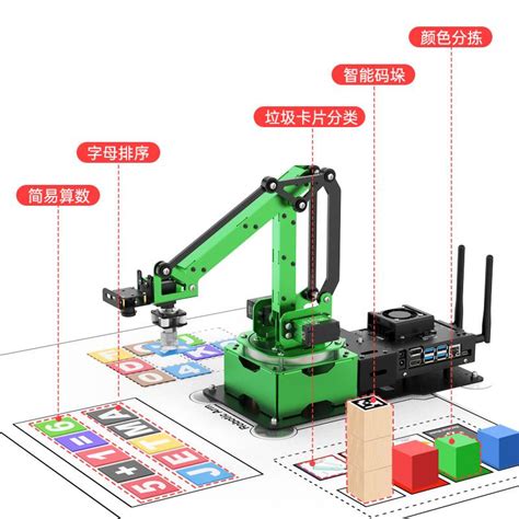 6DOF机械臂 6自由度机械手臂 抓取 机械爪 移动机器人教学平台DIY-阿里巴巴