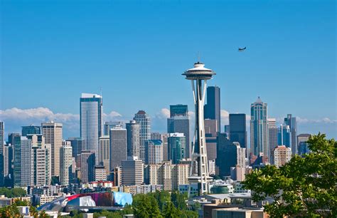 美国华盛顿州西雅图市城市风光高清图片下载-正版图片307573821-摄图网