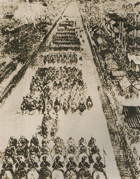 1860年10月24日，英法联军从安定门列队进入北京城-军事史-图片