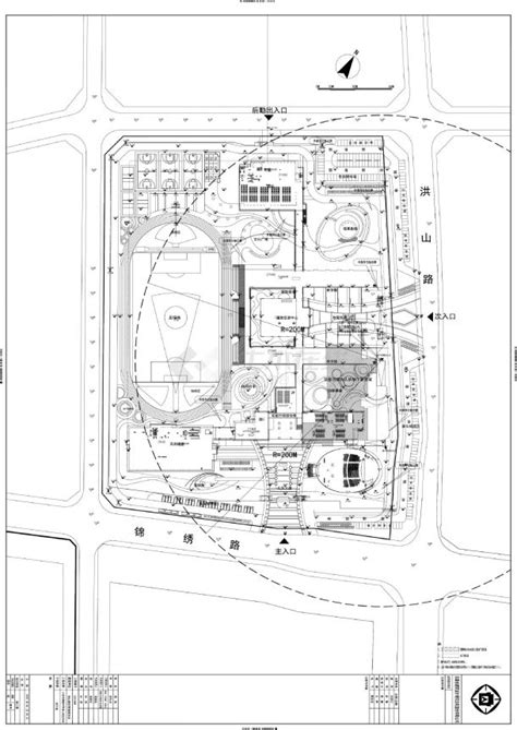 六安市白象绿洲小区总平面规划设计CAD设计图（占地6.3公顷）_住宅小区_土木在线
