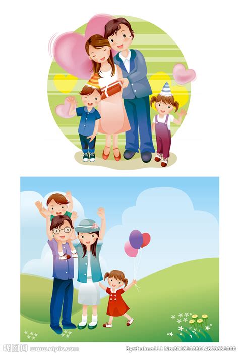 快乐家庭设计图__动漫人物_动漫动画_设计图库_昵图网nipic.com
