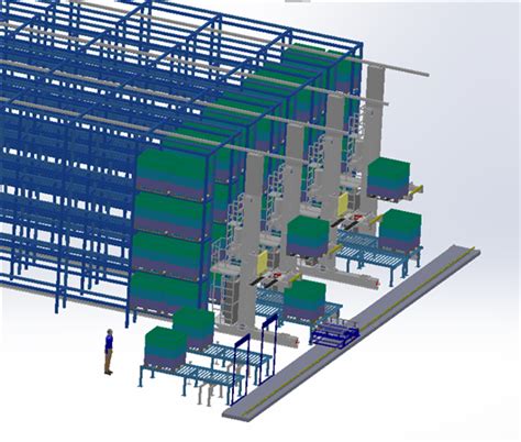 自动智能仓储立体库方案3D模型下载_三维模型_SolidWorks模型 - 制造云 | 产品模型