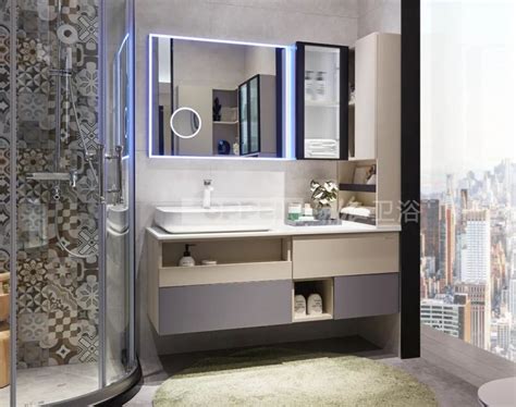 欧派卫浴 阿拉斯加系列浴室柜效果图-卫浴网