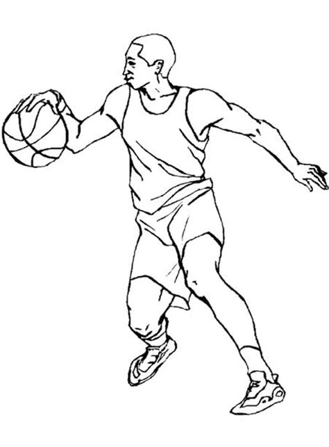 体育运动简笔画：篮球_体育运动简笔画