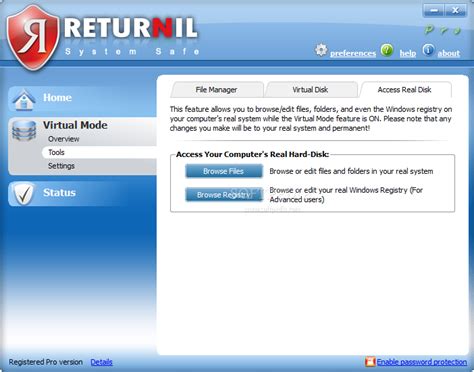 Returnil System Safe - Descargar