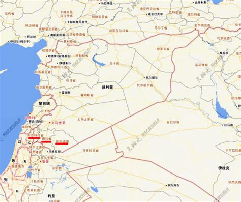 叙利亚地图 - 卫星地图、位置在哪里 - 八九网