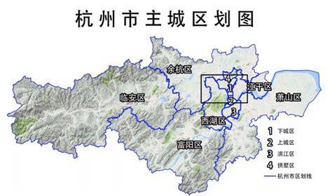 杭州各个区分布图-杭州市区域板块分布图-杭州八大图