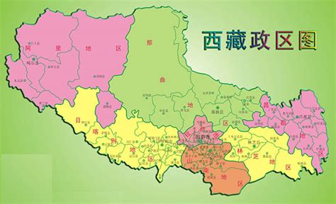 西藏行政区域图_素材中国sccnn.com