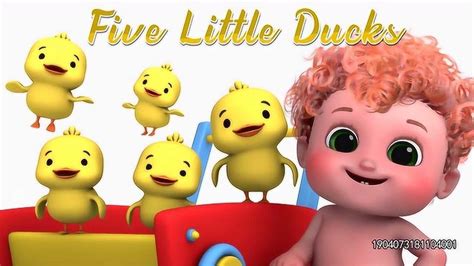Five Little Ducks 动物数鸭子 嘎嘎嘎的小鸭子宝宝儿歌