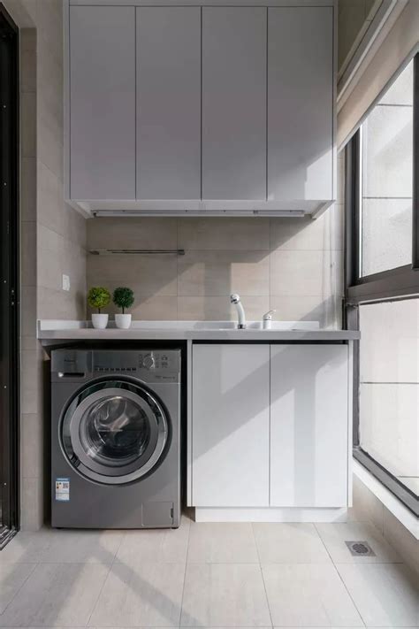 定制阳台洗衣柜，这7个细节认真考虑，别看简单，也许你就不知道！_洗衣机