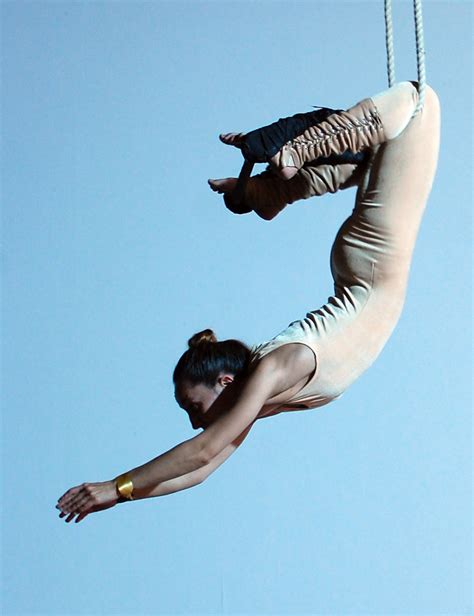 Florida Memory • FSU student circus acrobats on a pole during a ...