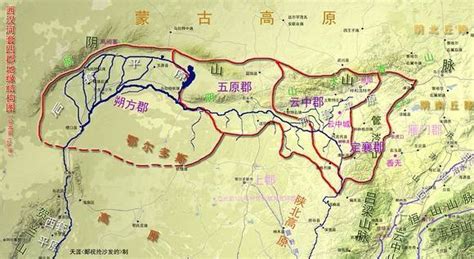 河套平原地图图片