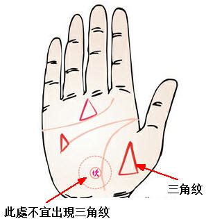 手相三角纹在手掌各处的含义__凤凰网