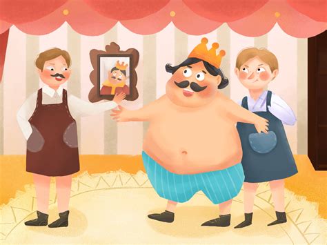 皇帝的新装漫画图片