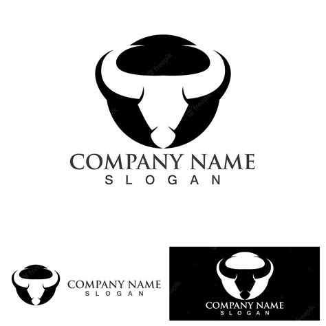 Icono de vector de plantilla de logotipo de vaca | Vector Premium