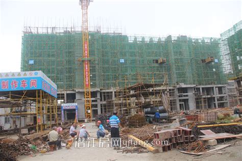 樟华国际9月工程进度 5号楼正在建地上9层_潜江房网