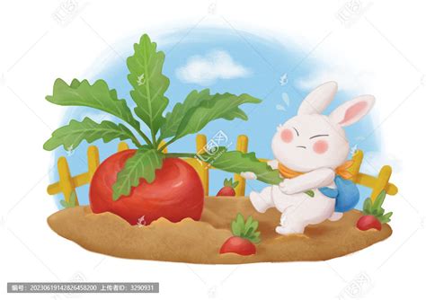童话故事，兔妈妈去拔胡萝卜，让三个兔宝宝看家，大灰狼来了！_腾讯视频