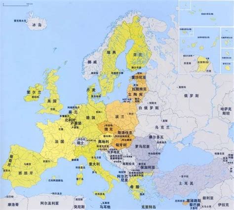 一分钟记住欧洲所有国家地理位置_地区