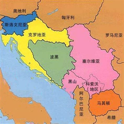 克罗地亚地图图片