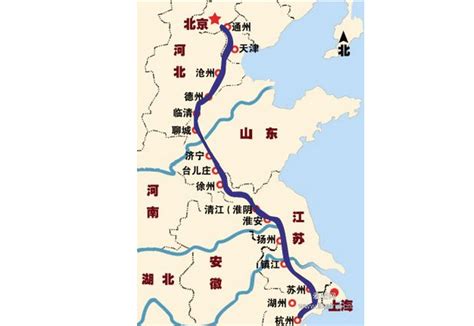 中国运河地图图片