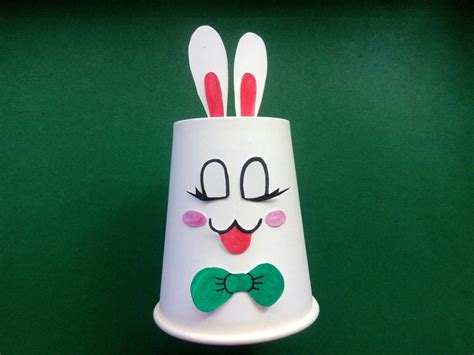 儿童手工制作，巧妙利用一次性纸杯DIY立体纸杯玩具可爱12生肖小兔的手工制作方法 - 有点网 - 好手艺