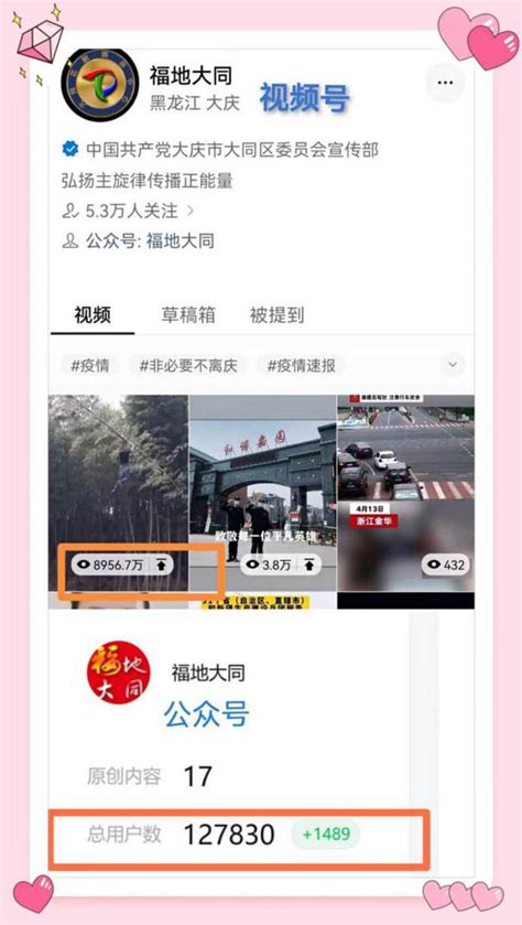 黑龙江省大庆市大同区融媒体中心再发力！短视频单条点击量近亿！