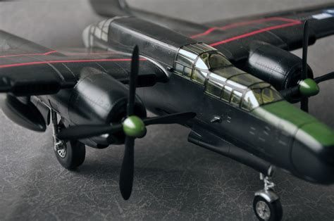 1:72美国P-61黑寡妇夜间战斗机模型真合金二战飞机军事收藏摆件_虎窝淘