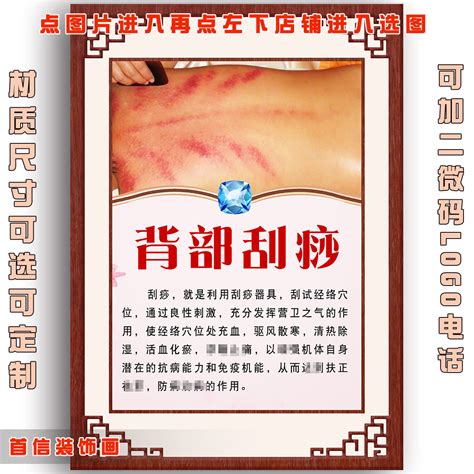 背部刮痧示意图图片