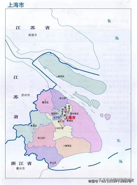 上海行政区划图图片