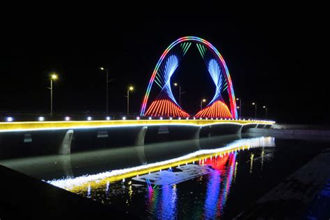 【甘肃】酒泉讨赖河大桥夜景亮化工程-湖南烁光照明工程有限公司