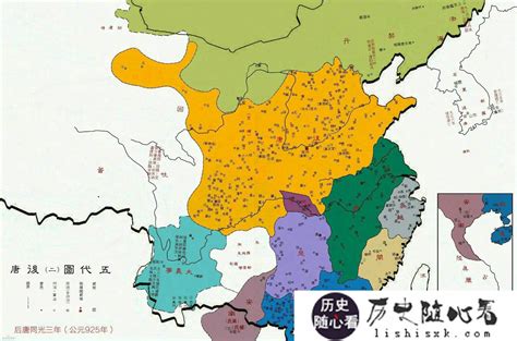 五代十国版图图片