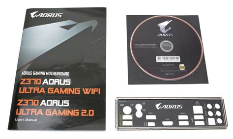 Gigabyte Z370 Aorus Ultra Gaming WIFI - Handbuch - Blende - Treiber C